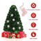 Costway 3FT Pre-Lit Fiber Optic Christmas Tree Multicolor Lights